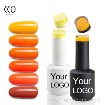 CCO free sample factory wholesale  fashion color Nude rubber base gel bulk uv polish gel OEM